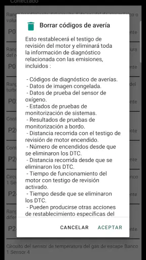 Diagnóstico Tor OBD2 screenshot