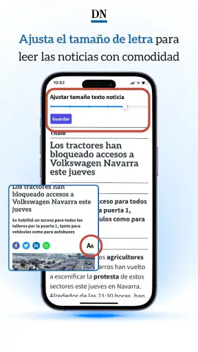 Diario de Navarra – App móvil screenshot
