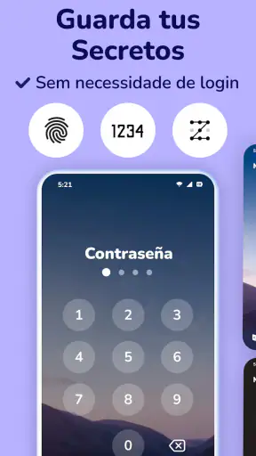 Diario secreto con contraseña screenshot