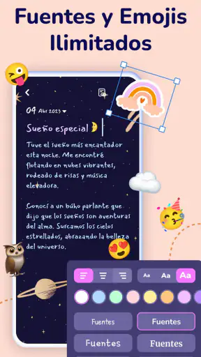 Diario secreto con contraseña screenshot