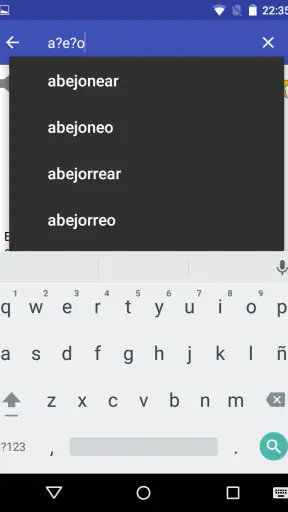 Diccionario español screenshot