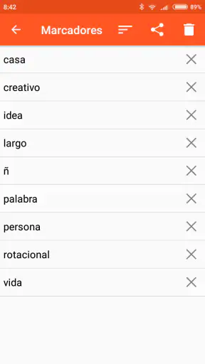 Diccionario español screenshot