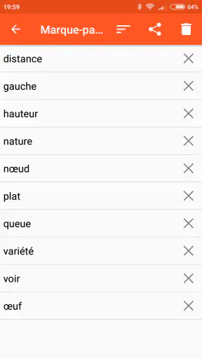 Diccionario francés screenshot