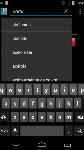 Diccionario francés screenshot