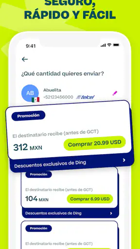 Ding: Recarga Internacional screenshot