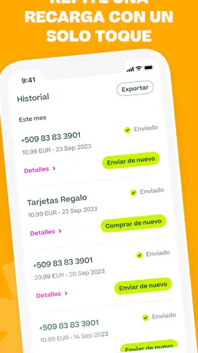Ding: Recarga Internacional screenshot