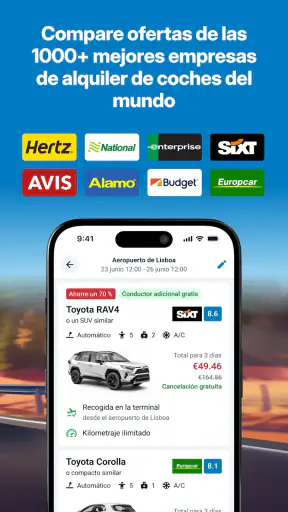 DiscoverCars Alquiler Coches screenshot