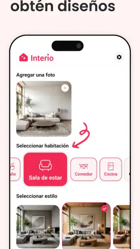 Diseño Interior IA - Interio screenshot