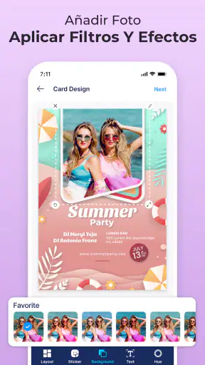 Diseño tarjeta de invitación screenshot