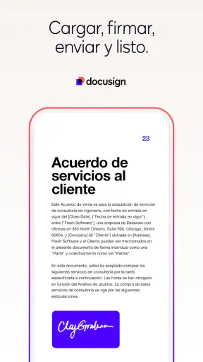 Docusign screenshot