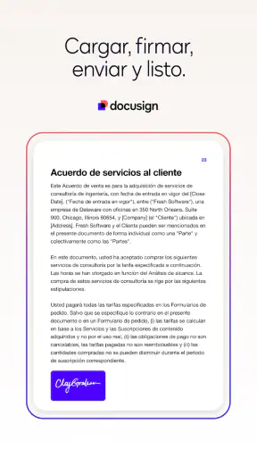 Docusign screenshot