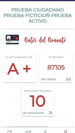 Donantes de Sangre de Euskadi screenshot