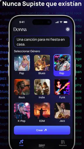 Donna IA Generador de Música screenshot