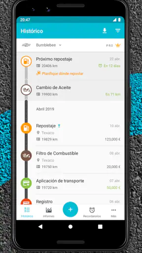 Drivvo - Gestión de vehículos screenshot