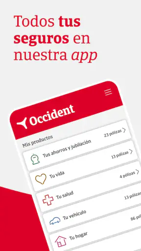 E-cliente Occident screenshot