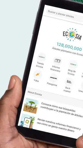 Ecosia: Busca, planta árboles. screenshot