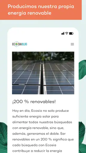Ecosia: Busca, planta árboles. screenshot