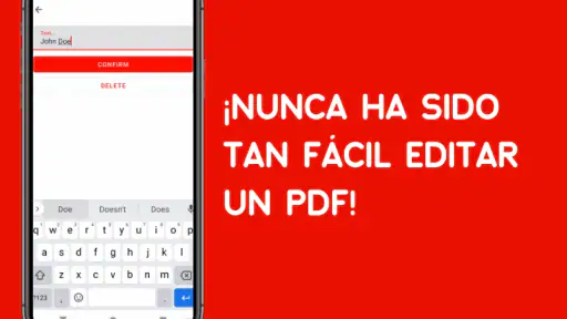Editar PDF, escribir y firmar screenshot