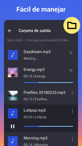 Editor de Audios: cortar audio screenshot