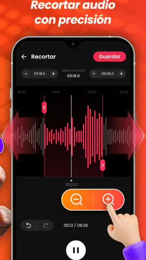 Editor de Música, Cortar Audio screenshot