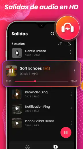 Editor de Música, Cortar Audio screenshot