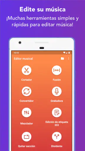 Editor y cortador de música screenshot
