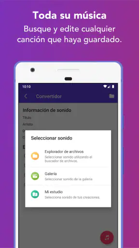 Editor y cortador de música screenshot