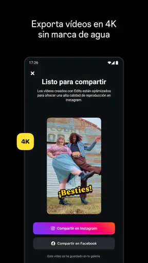 Edits, una app de Instagram screenshot