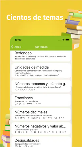 Ejercicios de Matemáticas screenshot