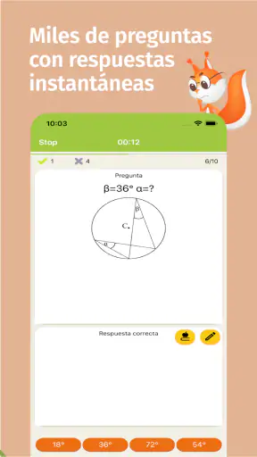 Ejercicios de Matemáticas screenshot