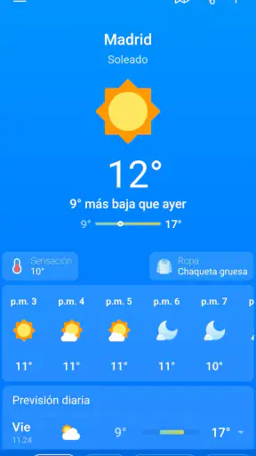 El Tiempo y Clima: Weather Sky screenshot