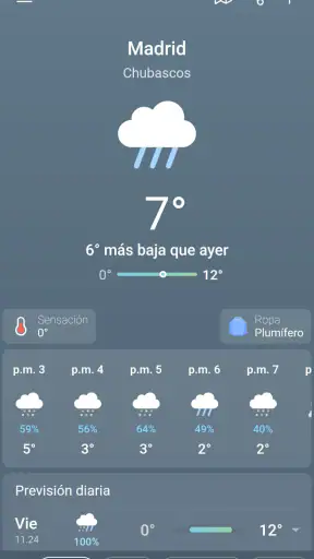 El Tiempo y Clima: Weather Sky screenshot