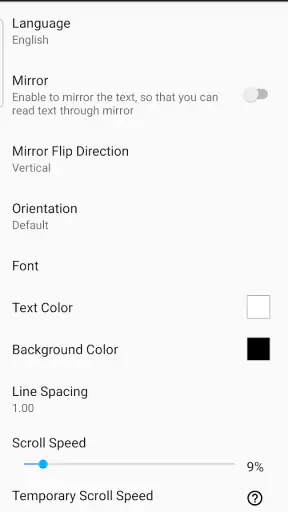 Elegant Teleprompter Pro screenshot