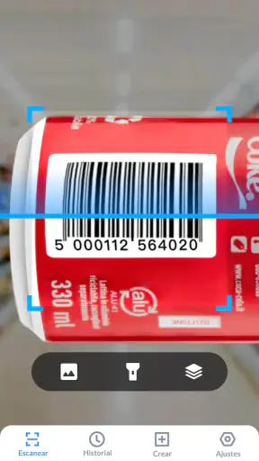 Escaner de códigos QR y barras screenshot