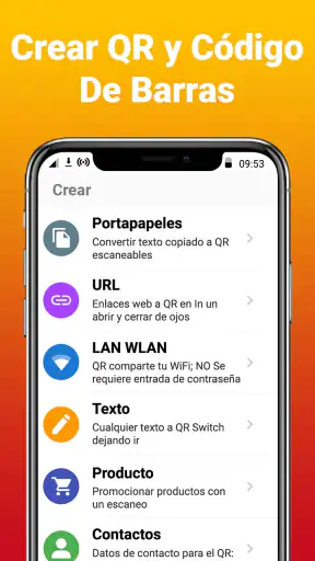 Escáner QR y Código de Barras screenshot