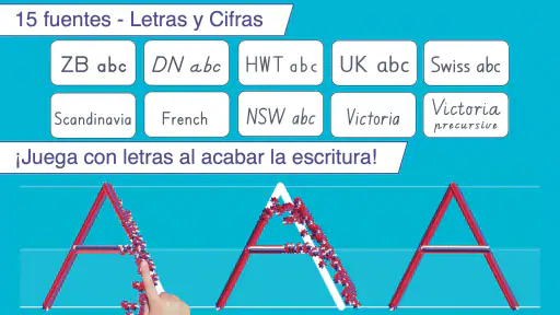 Escribo en letras de imprenta screenshot
