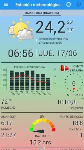 Estación meteorológica screenshot