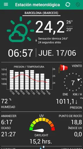 Estación meteorológica screenshot