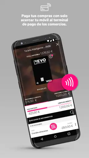 EVO Banco móvil screenshot