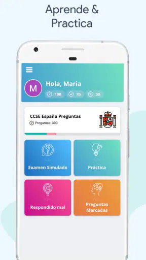 Exame de Nacionalidad Española screenshot