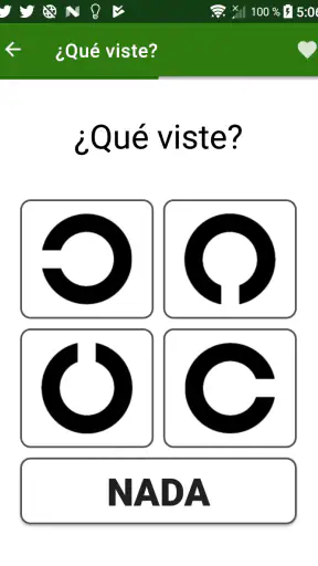Examen visual screenshot