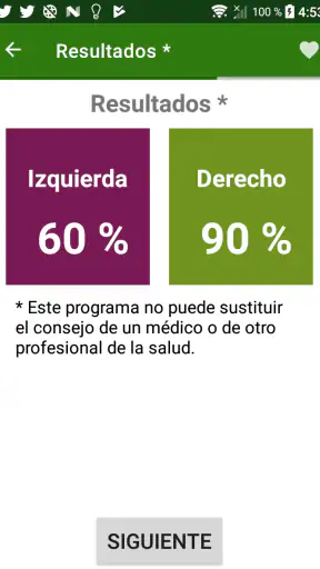 Examen visual screenshot