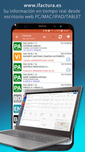 Facturas y CRM con FacturaOne screenshot