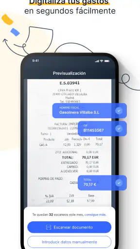 Facturas y presupuestos fácil screenshot