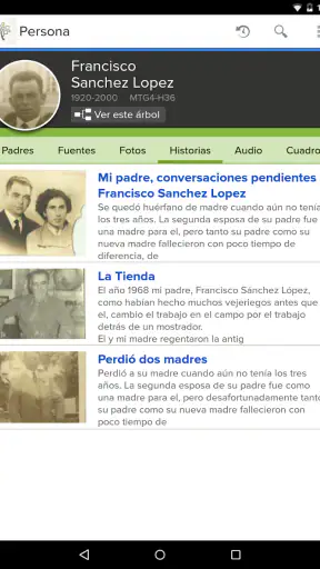 FamilySearch - Árbol screenshot