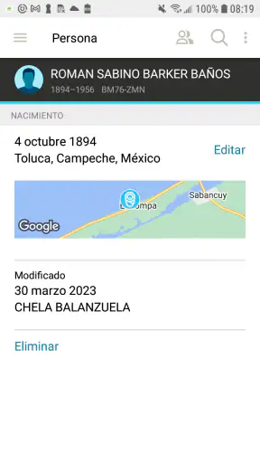 FamilySearch - Árbol screenshot