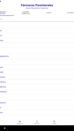 Fármacos Parenterales screenshot