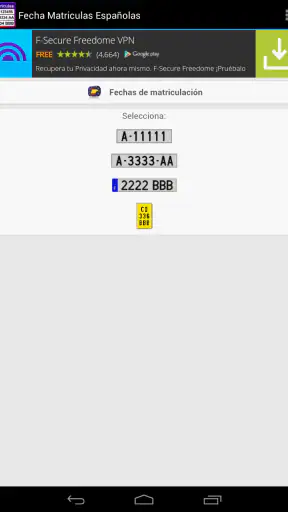 Fecha de Matriculación España screenshot