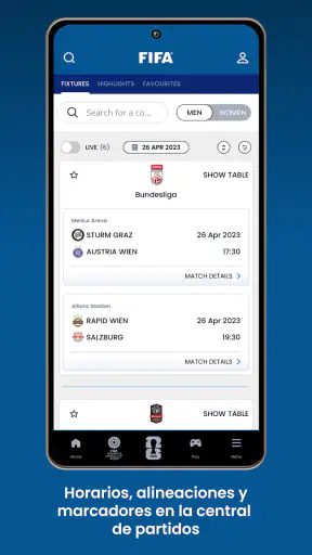 FIFA la aplicación oficial screenshot