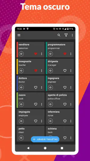 Flashcards - Tarjetas screenshot